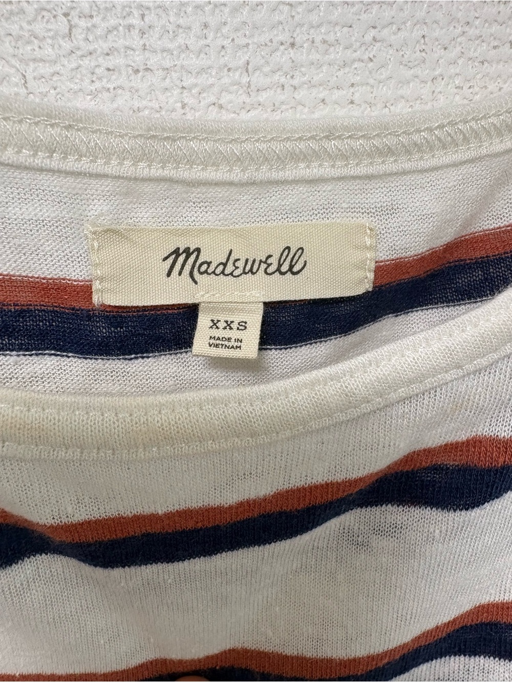 Madewell Linen Tank Top in Lighthouse Stripe - Picture 7 of 9